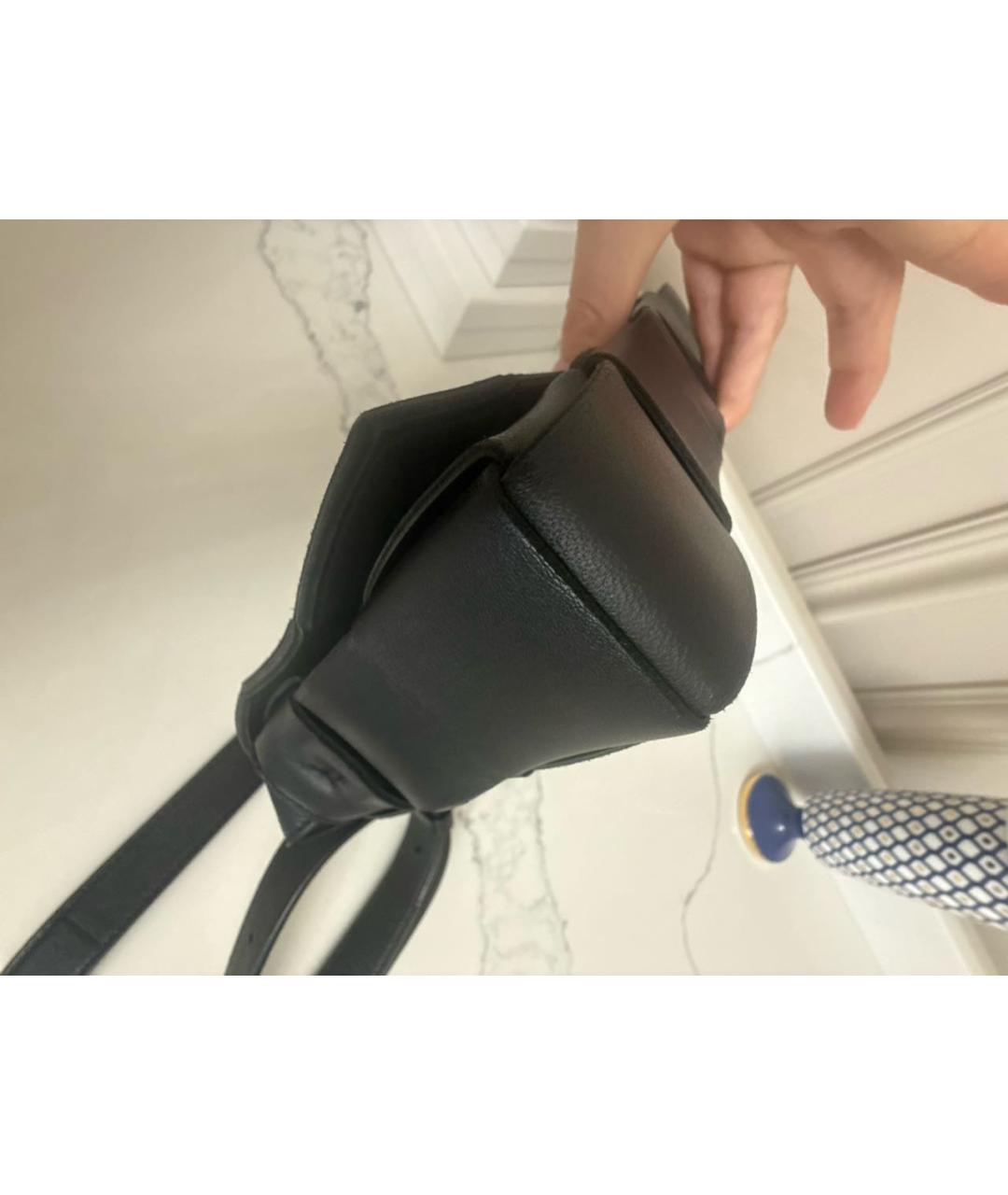 BOTTEGA VENETA Черная кожаная сумка тоут, фото 6