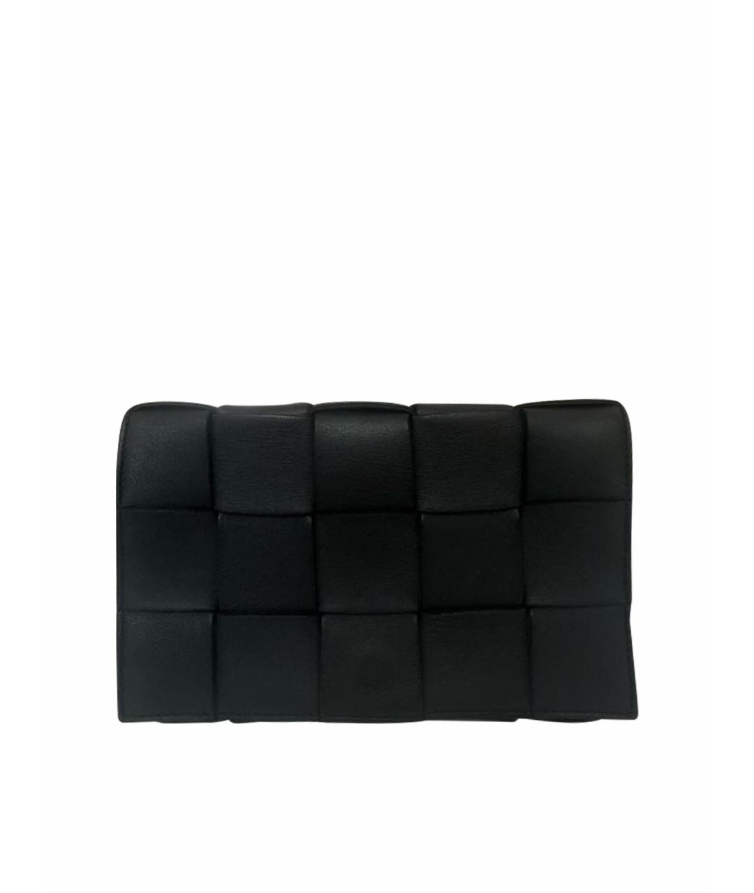 BOTTEGA VENETA Черная кожаная сумка тоут, фото 1