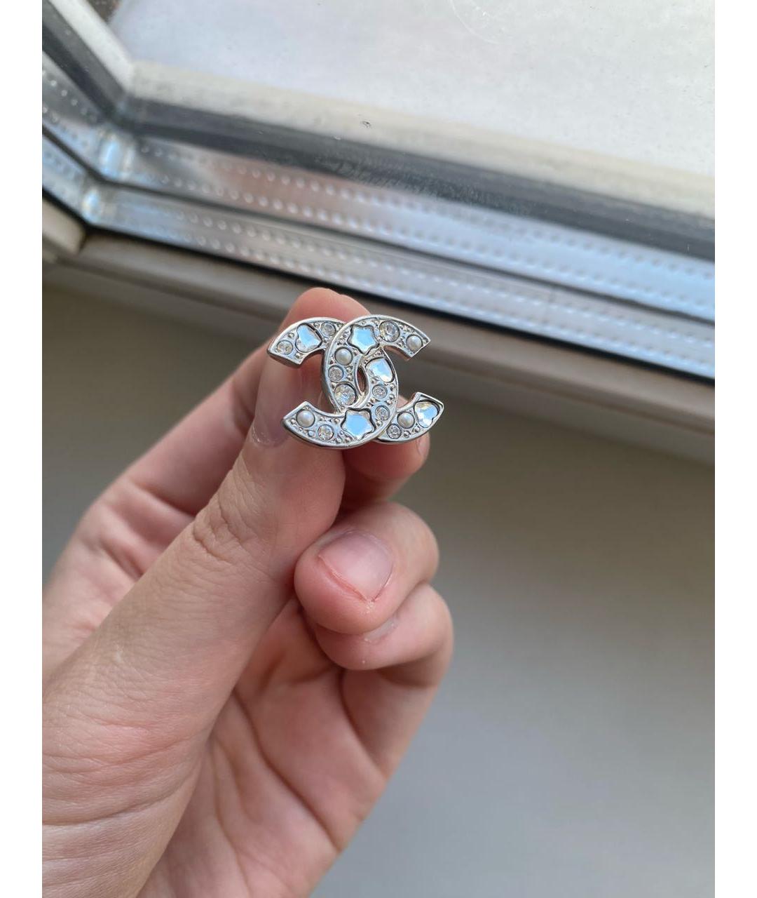 CHANEL Серебряные клипсы, фото 7