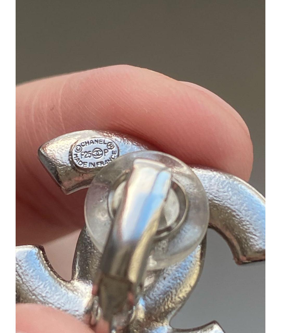 CHANEL Серебряные клипсы, фото 4