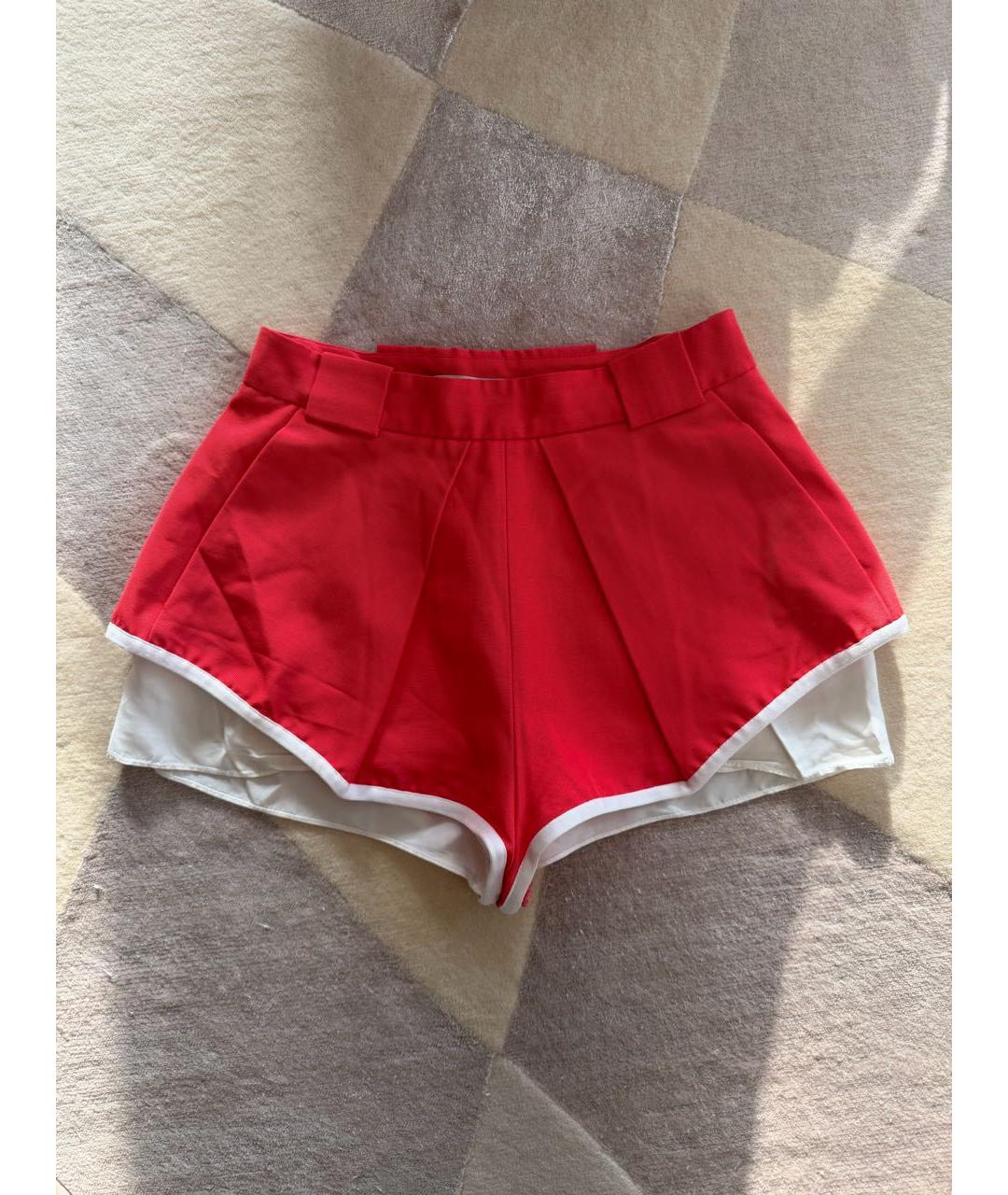 BALENCIAGA Коралловые шелковые шорты, фото 4