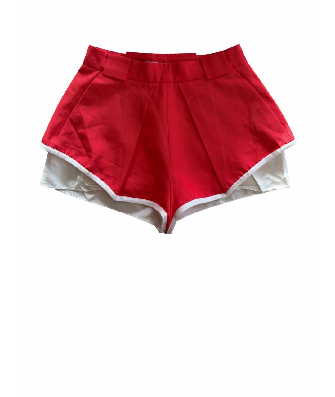 BALENCIAGA Коралловые шелковые шорты, фото 1