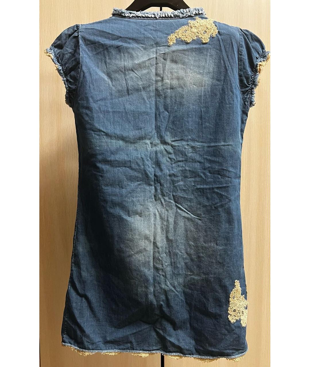 ERMANNO SCERVINO Синее деним платье, фото 2