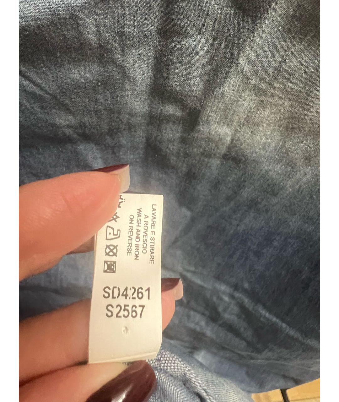 ERMANNO SCERVINO Синее деним платье, фото 6