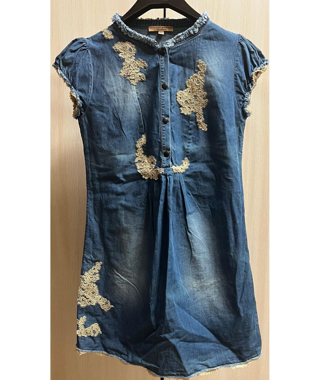 ERMANNO SCERVINO Синее деним платье, фото 9