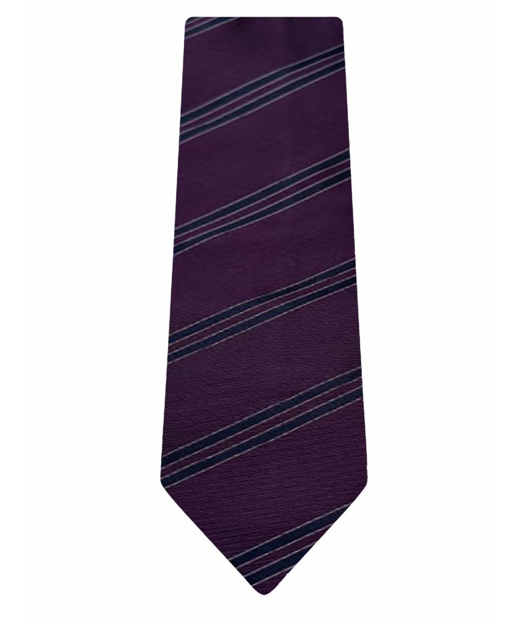 BRIONI Фиолетовый шелковый галстук, фото 1