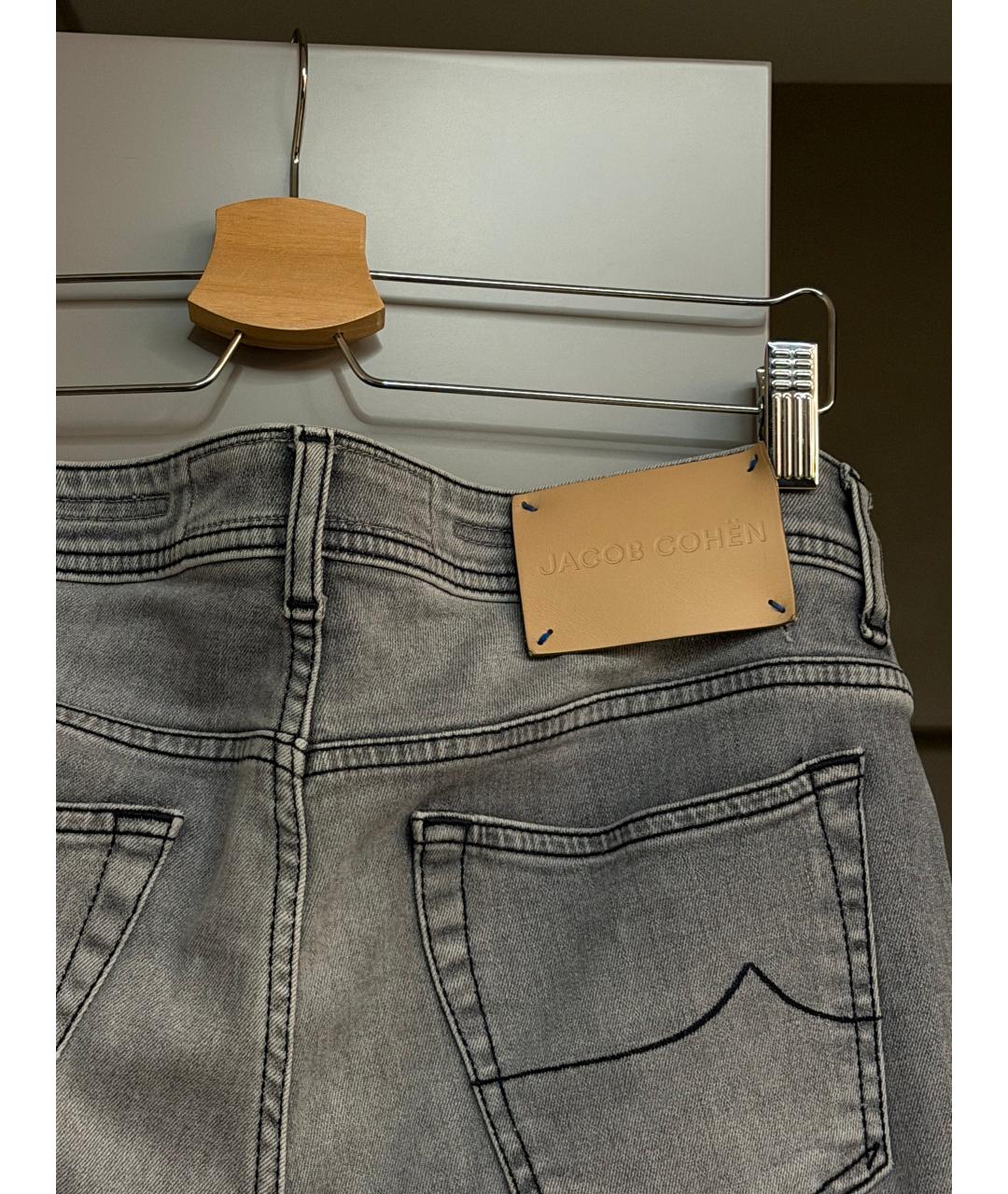JACOB COHEN Серые хлопковые джинсы скинни, фото 5