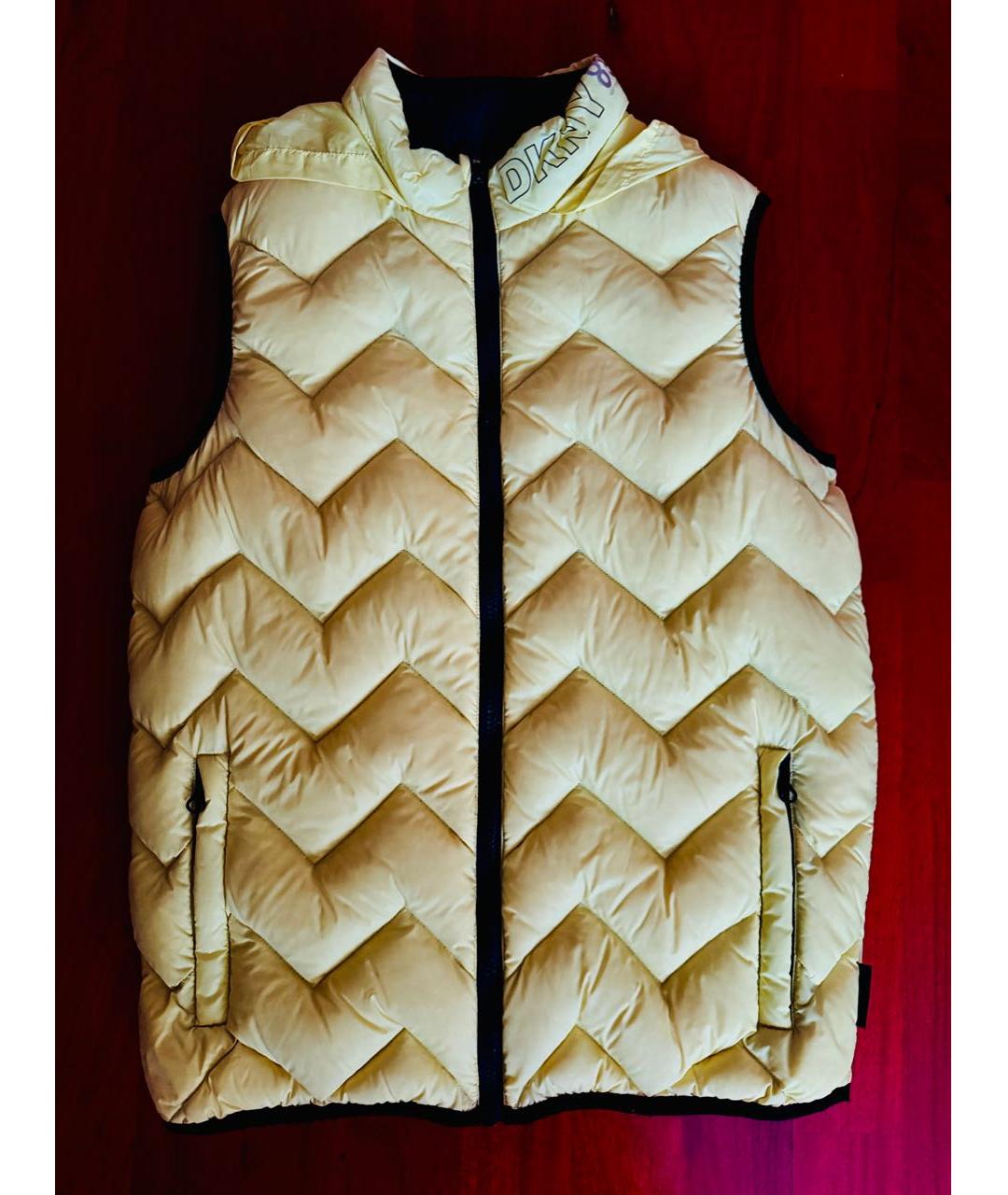 DKNY KIDS Желтый полиэстеровый жакет / жилет, фото 3