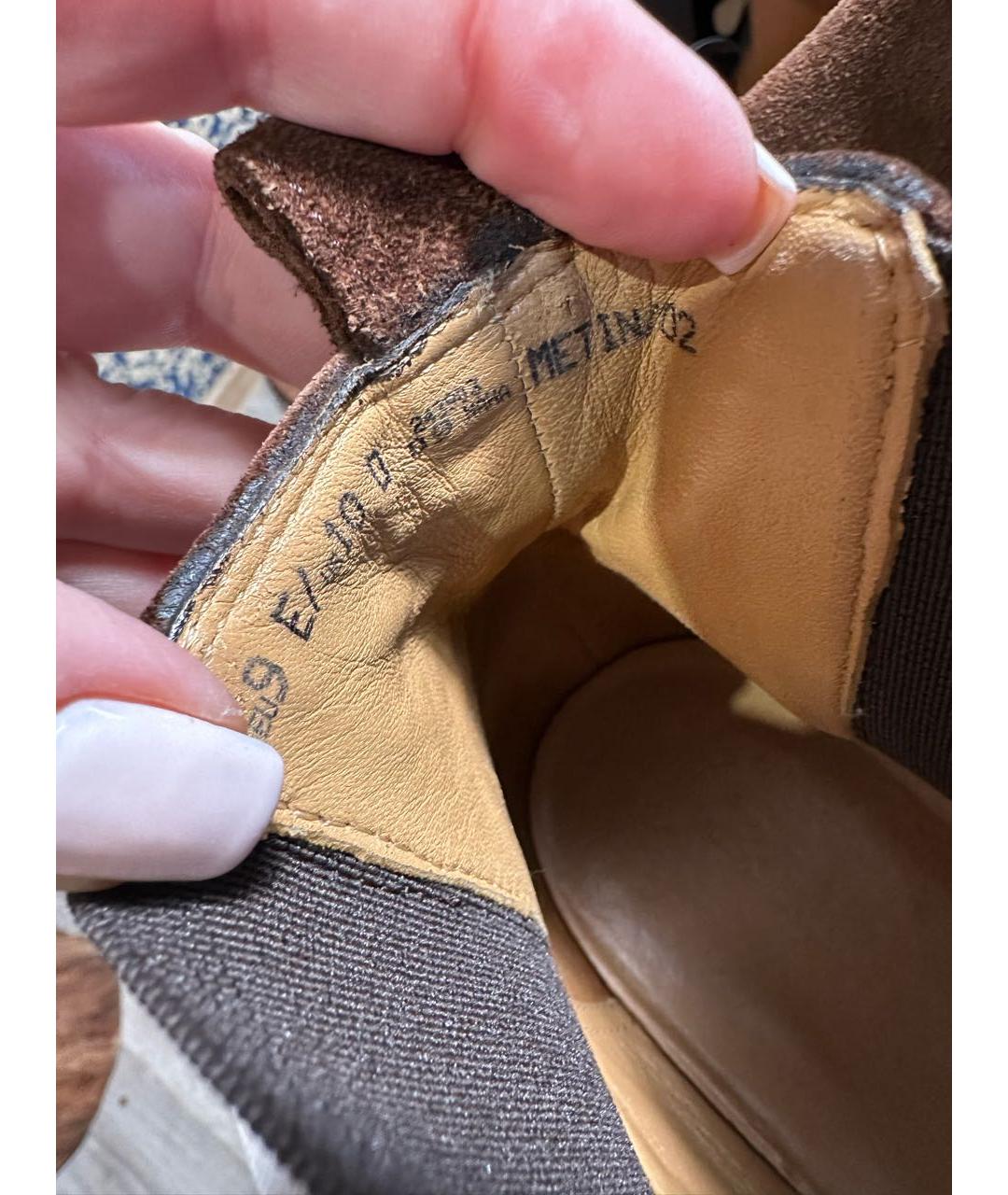 BALLY Коричневые замшевые высокие ботинки, фото 8