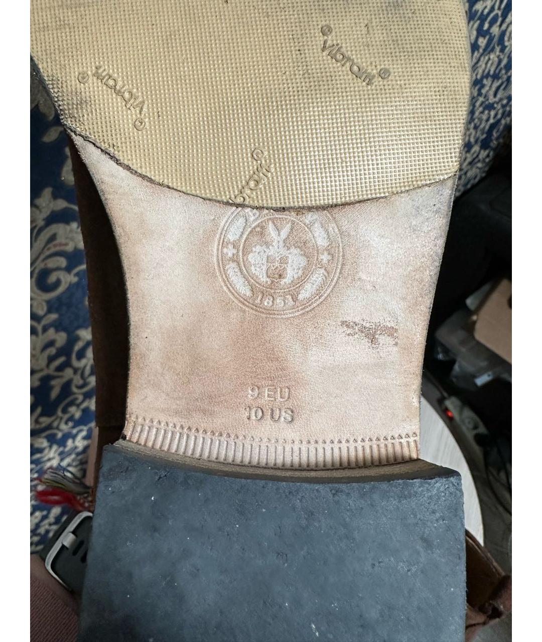 BALLY Коричневые замшевые высокие ботинки, фото 7