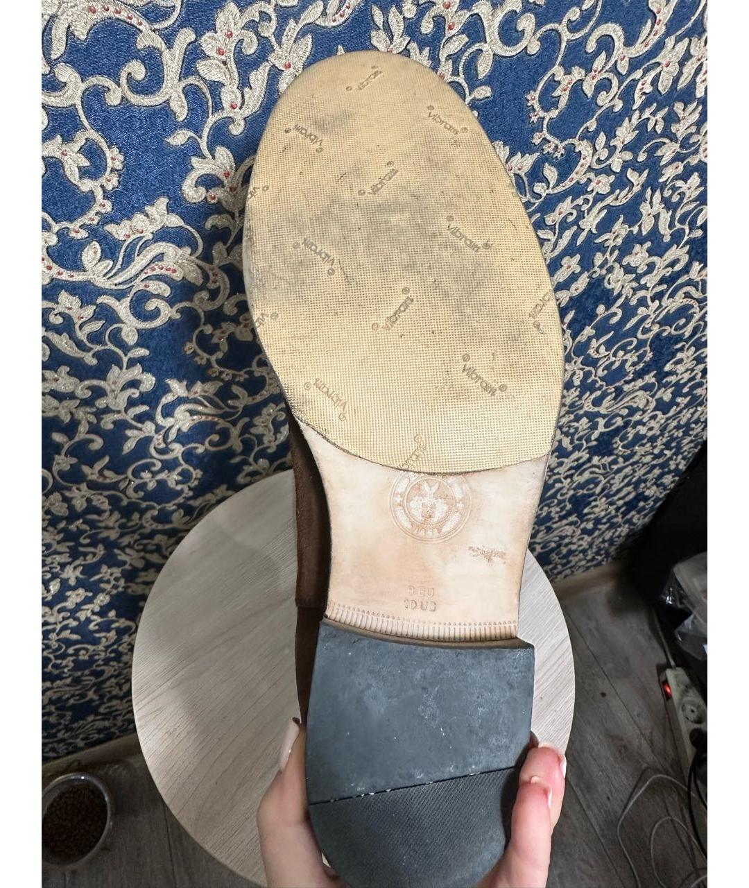 BALLY Коричневые замшевые высокие ботинки, фото 6