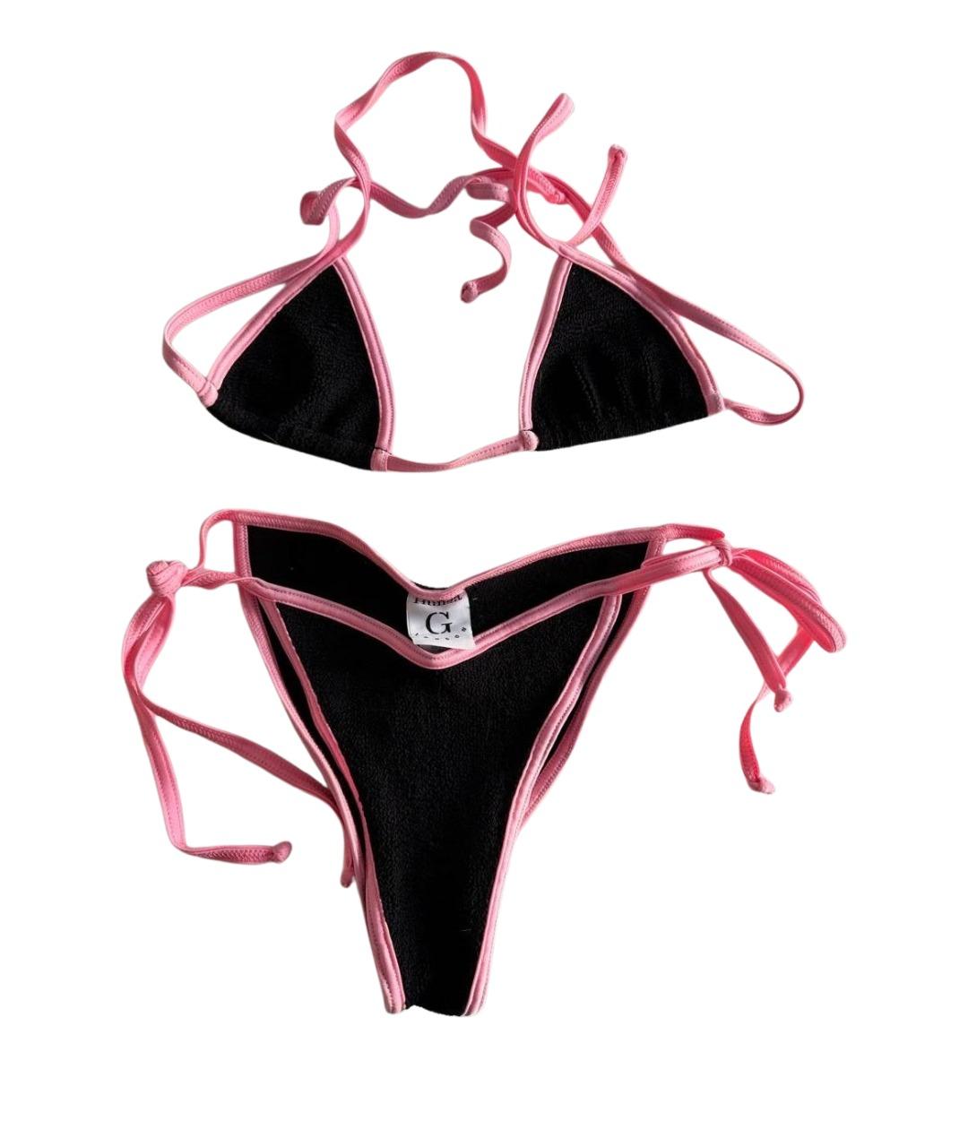 HUNZA G Черный полиамидовый купальник, фото 1