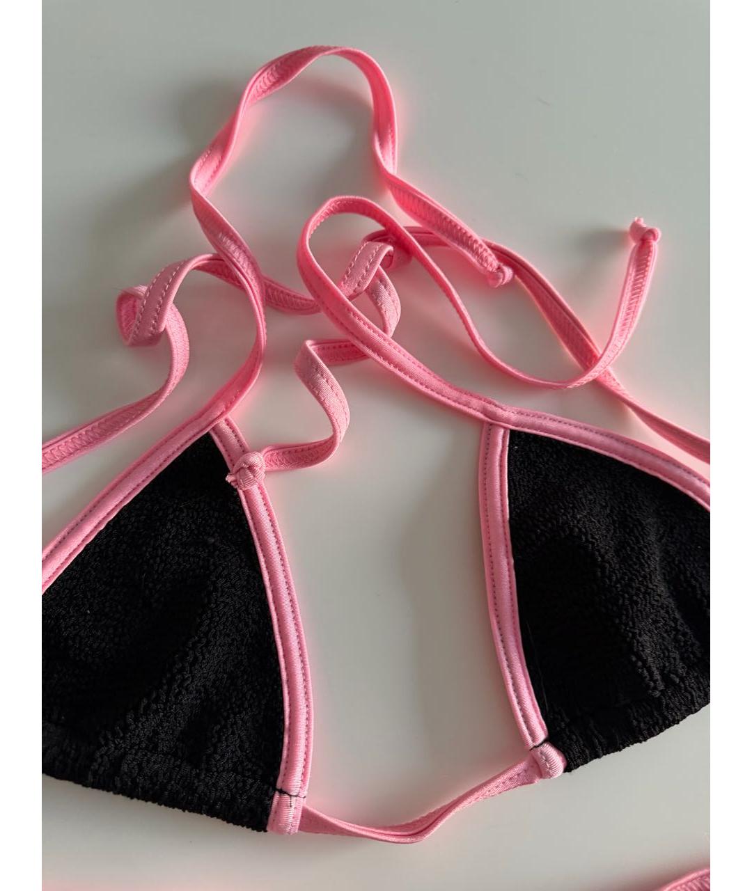 HUNZA G Черный полиамидовый купальник, фото 4