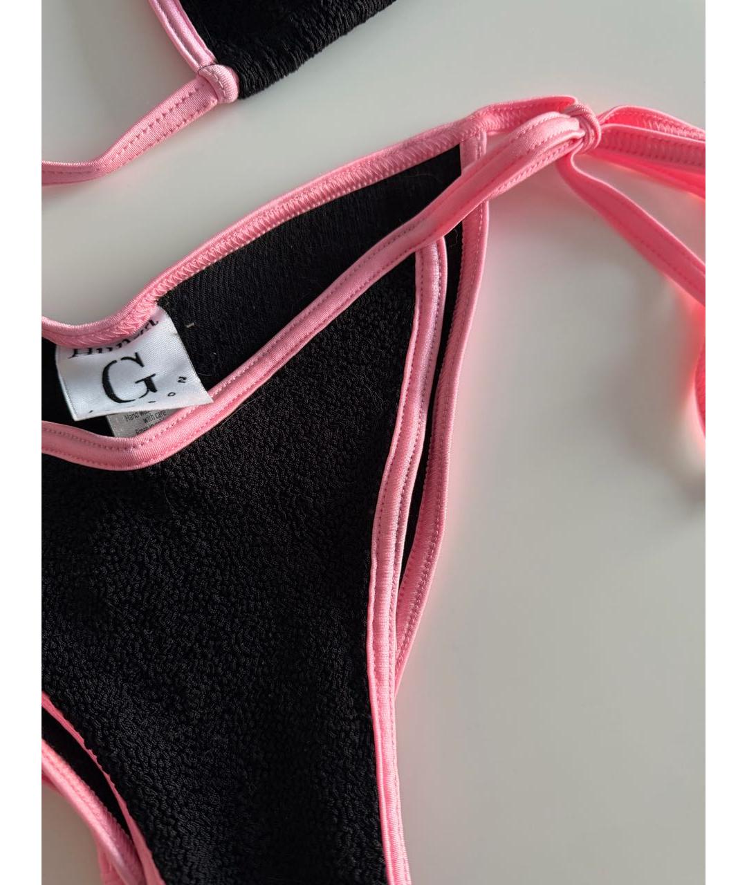 HUNZA G Черный полиамидовый купальник, фото 3