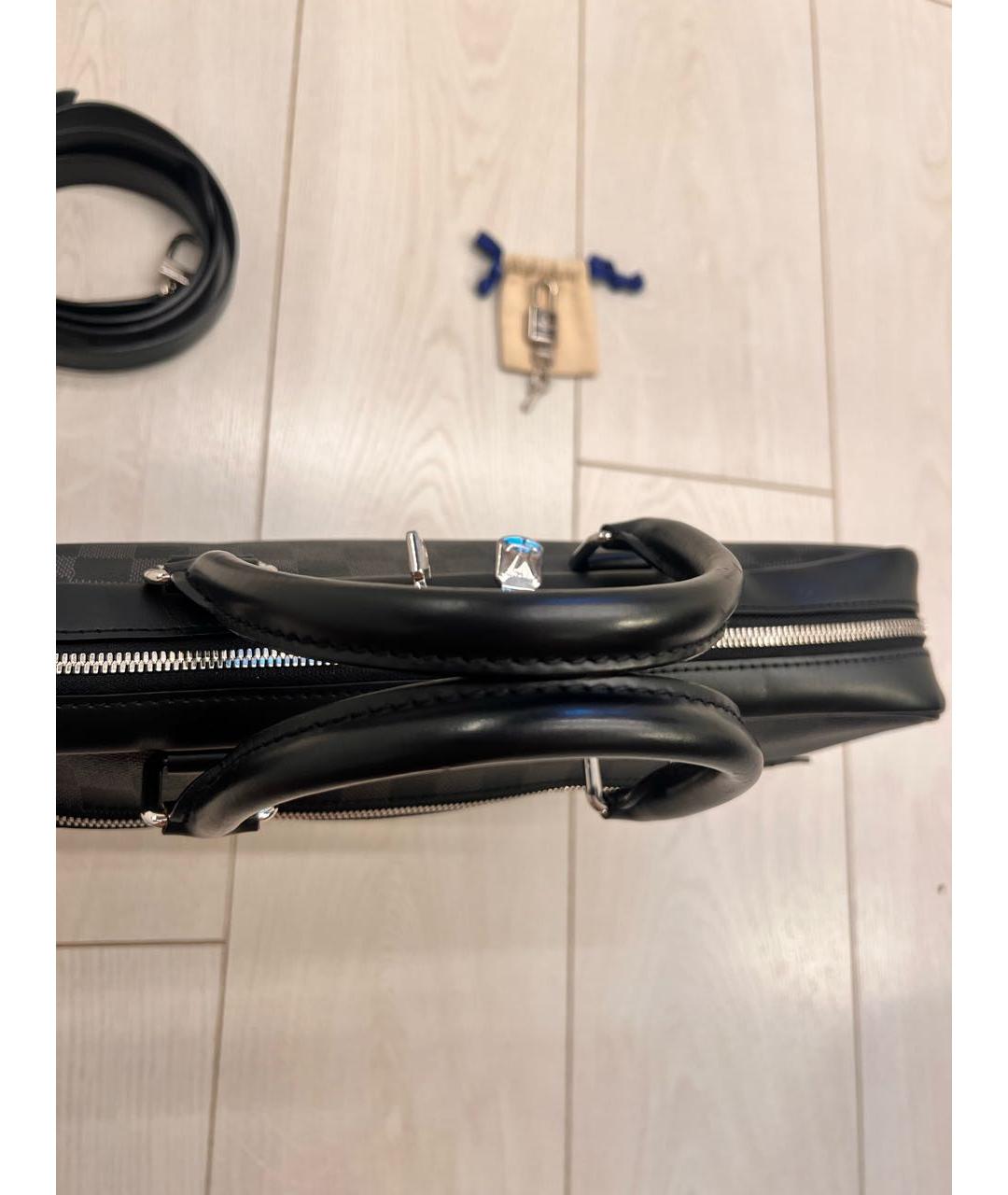 LOUIS VUITTON Черный портфель, фото 4