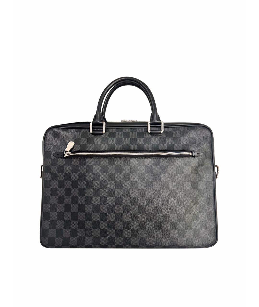 LOUIS VUITTON Черный портфель, фото 1