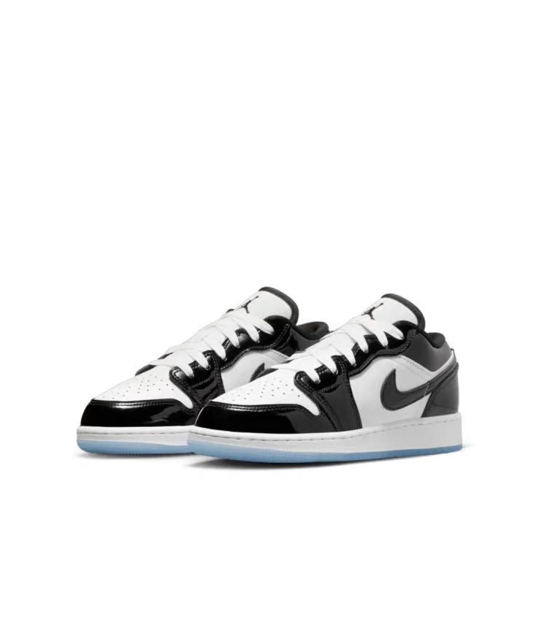 JORDAN Черные кеды из лакированной кожи, фото 2