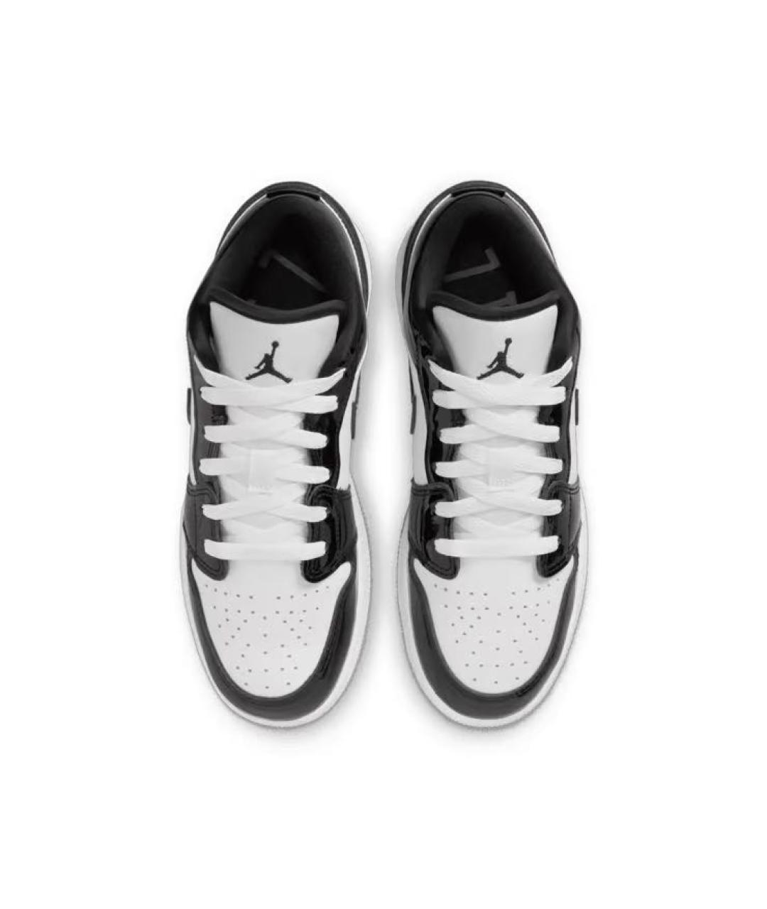 JORDAN Черные кеды из лакированной кожи, фото 3