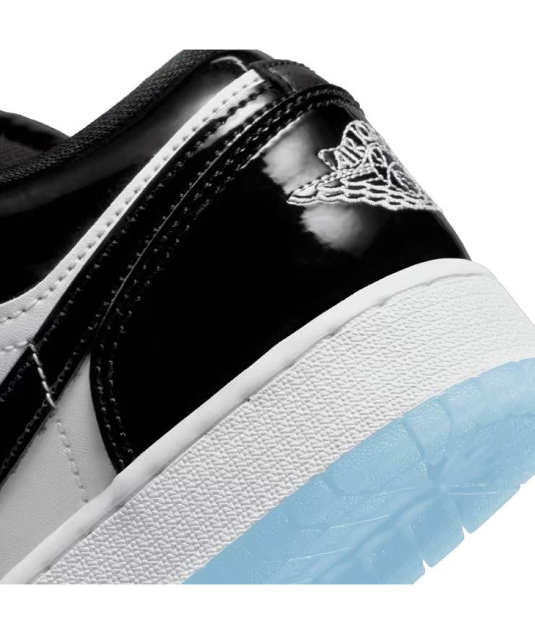 JORDAN Черные кеды из лакированной кожи, фото 7