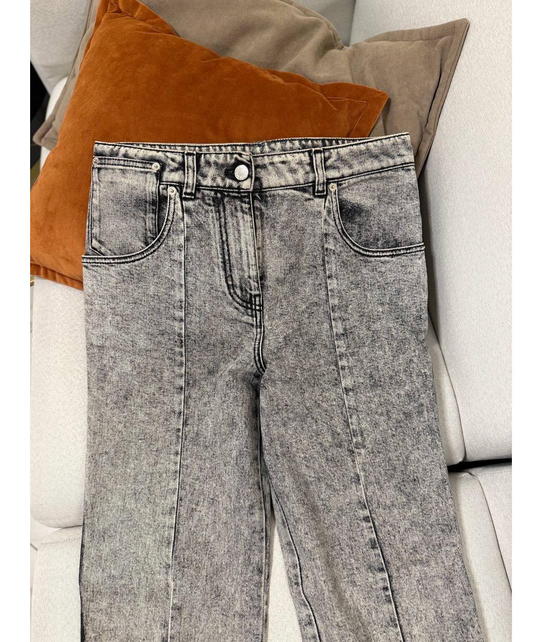 LOUIS VUITTON Серые хлопковые прямые джинсы, фото 9