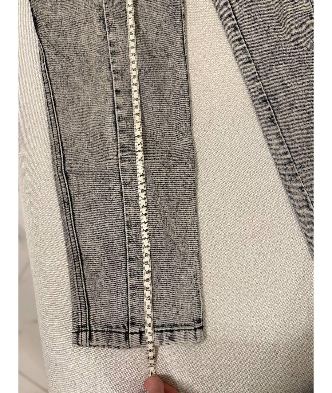 LOUIS VUITTON Серые хлопковые прямые джинсы, фото 8