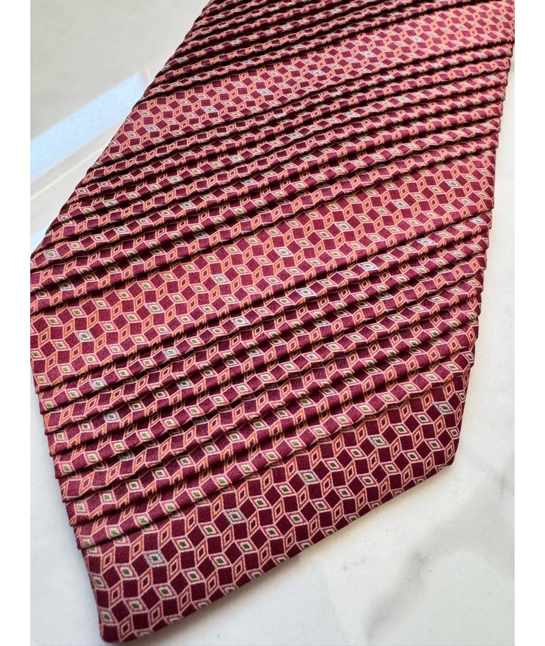 BRIONI Коралловый шелковый галстук, фото 7