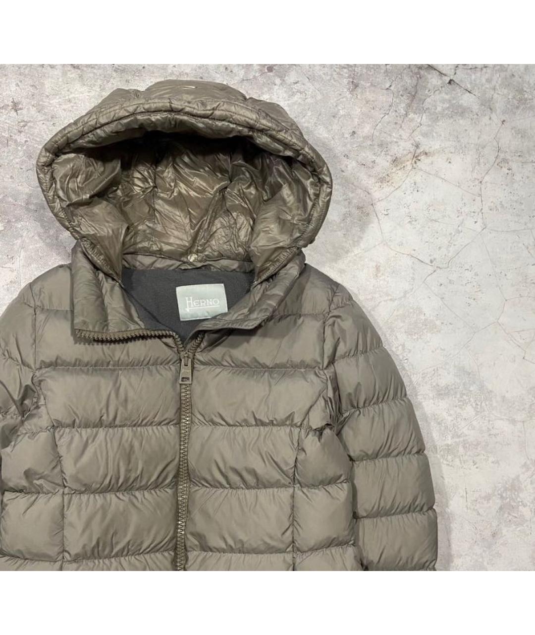 HERNO Бежевый пуховик, фото 2