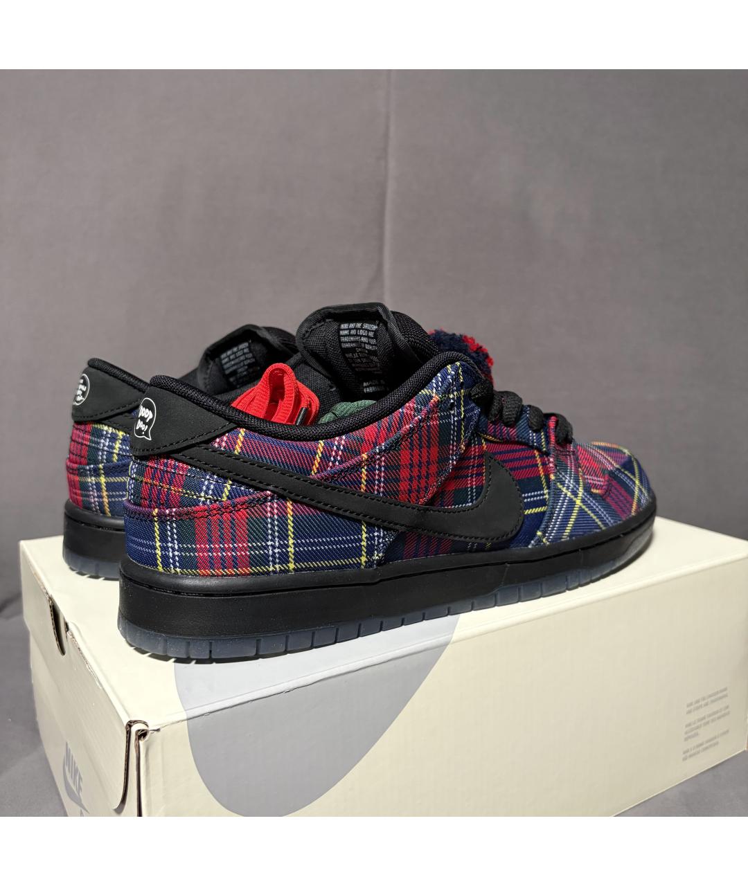 NIKE Темно-синие текстильные низкие кроссовки / кеды, фото 6