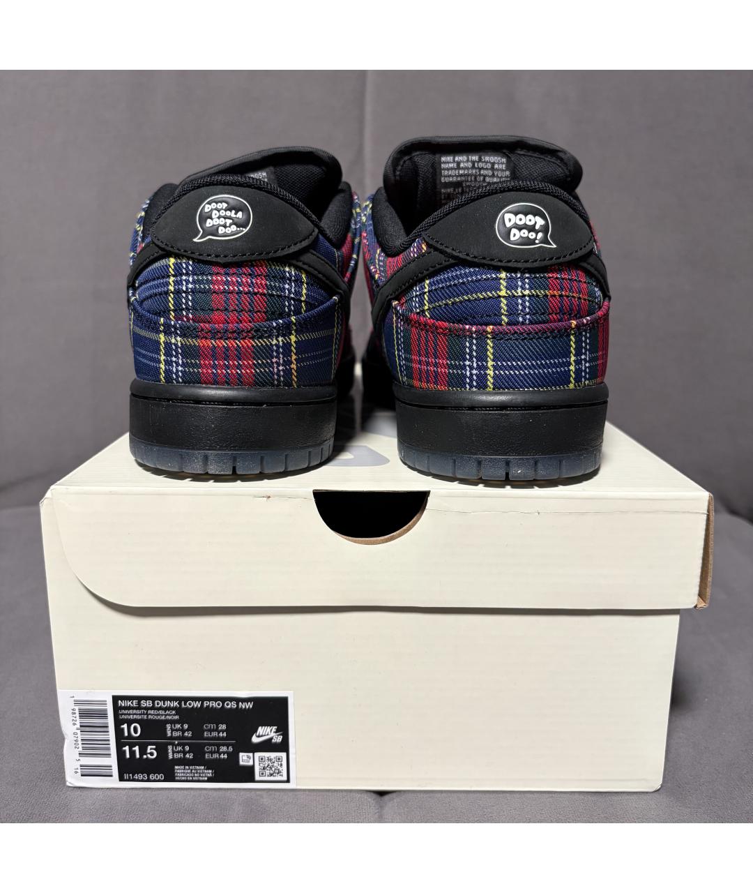 NIKE Темно-синие текстильные низкие кроссовки / кеды, фото 8