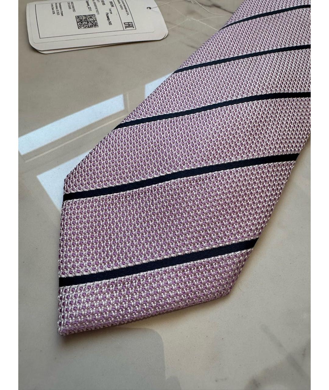 BRIONI Розовый шелковый галстук, фото 5