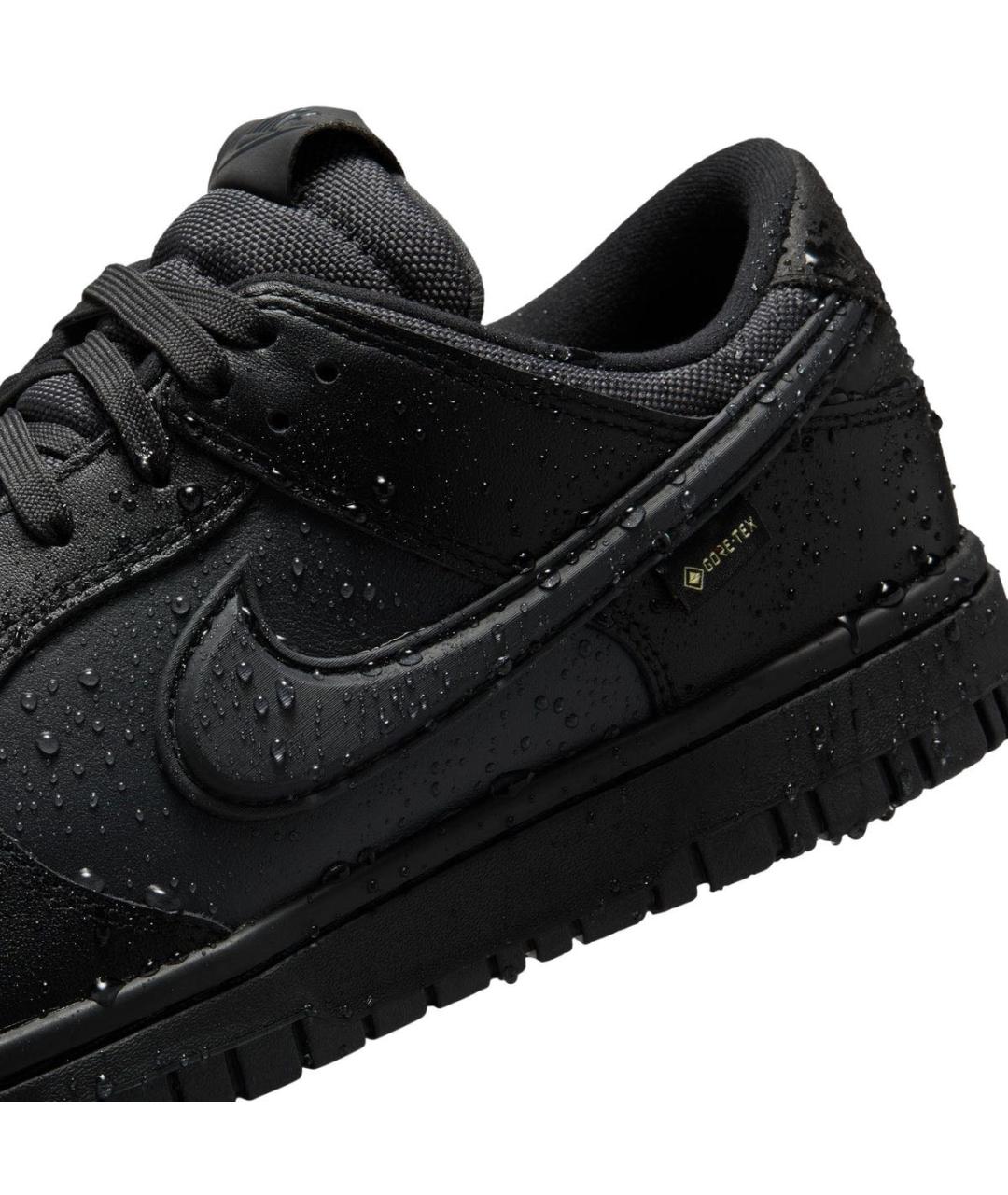 NIKE Черные кожаные низкие кроссовки / кеды, фото 8