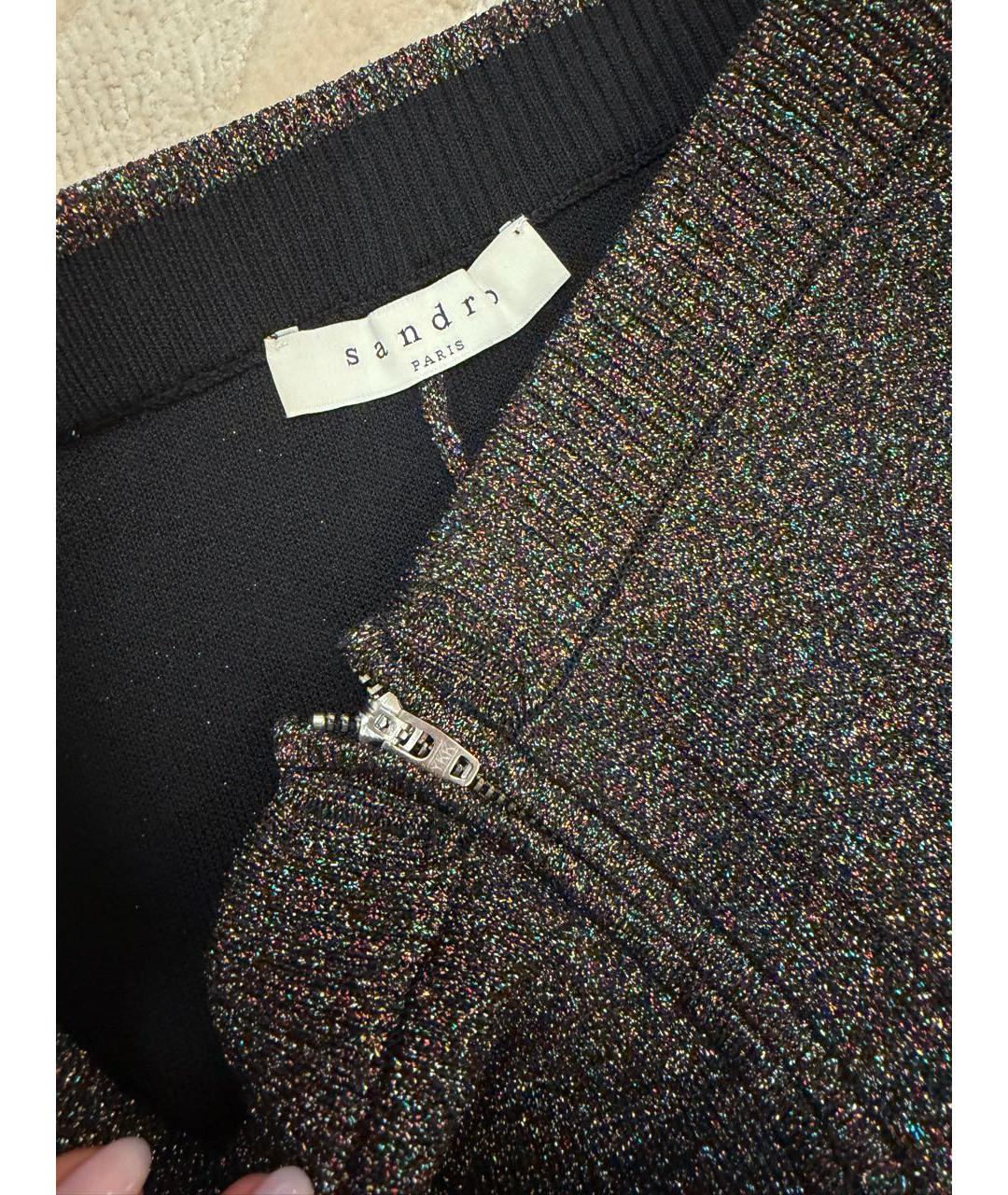 SANDRO Черный полиэстеровый костюм с брюками, фото 4