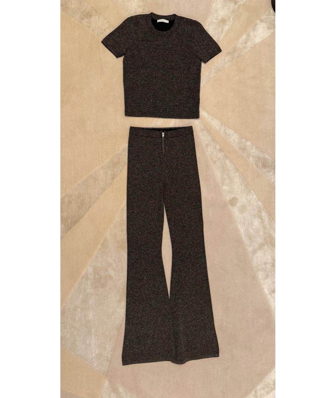 SANDRO Черный полиэстеровый костюм с брюками, фото 8