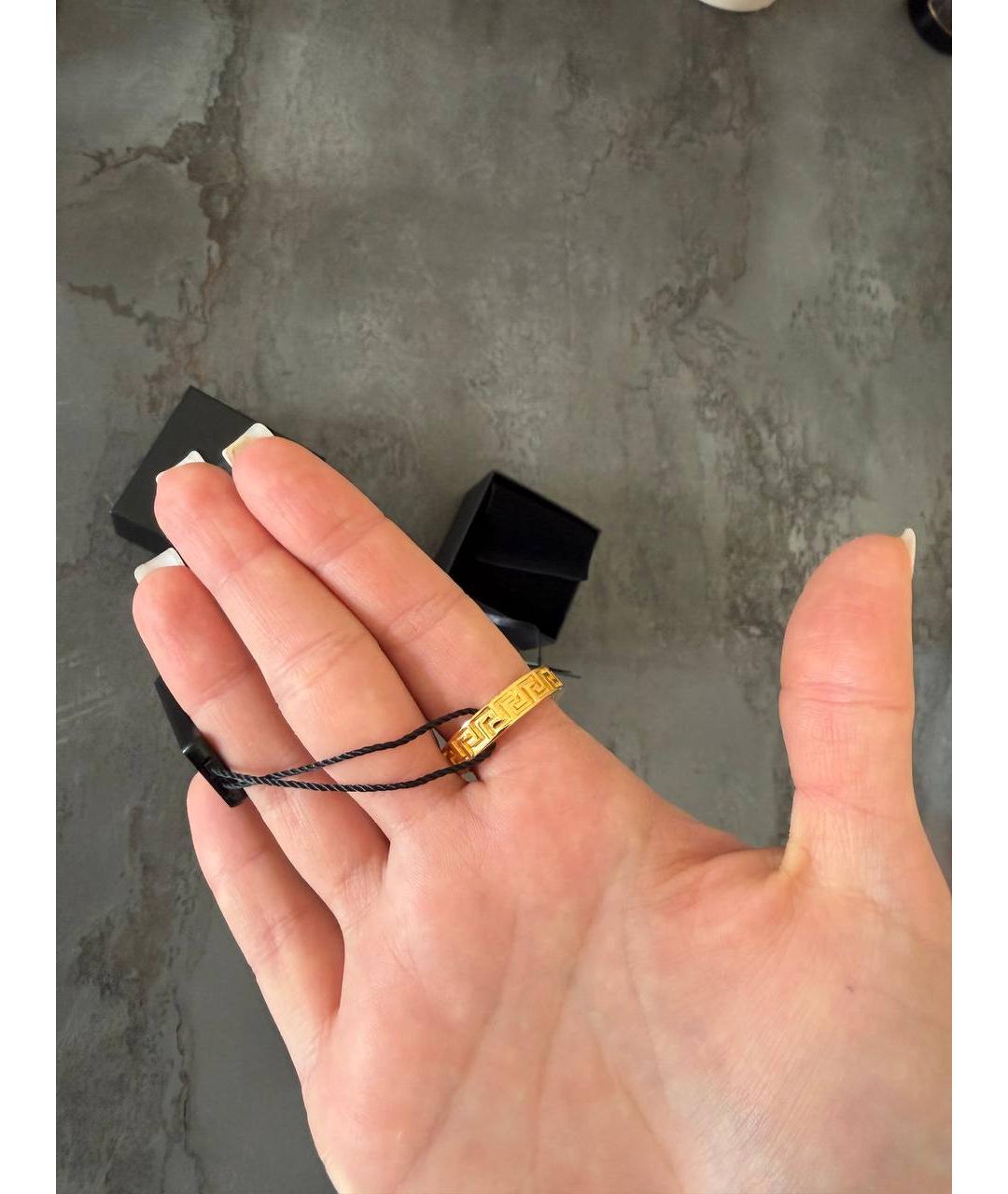 VERSACE Золотое металлическое кольцо, фото 5