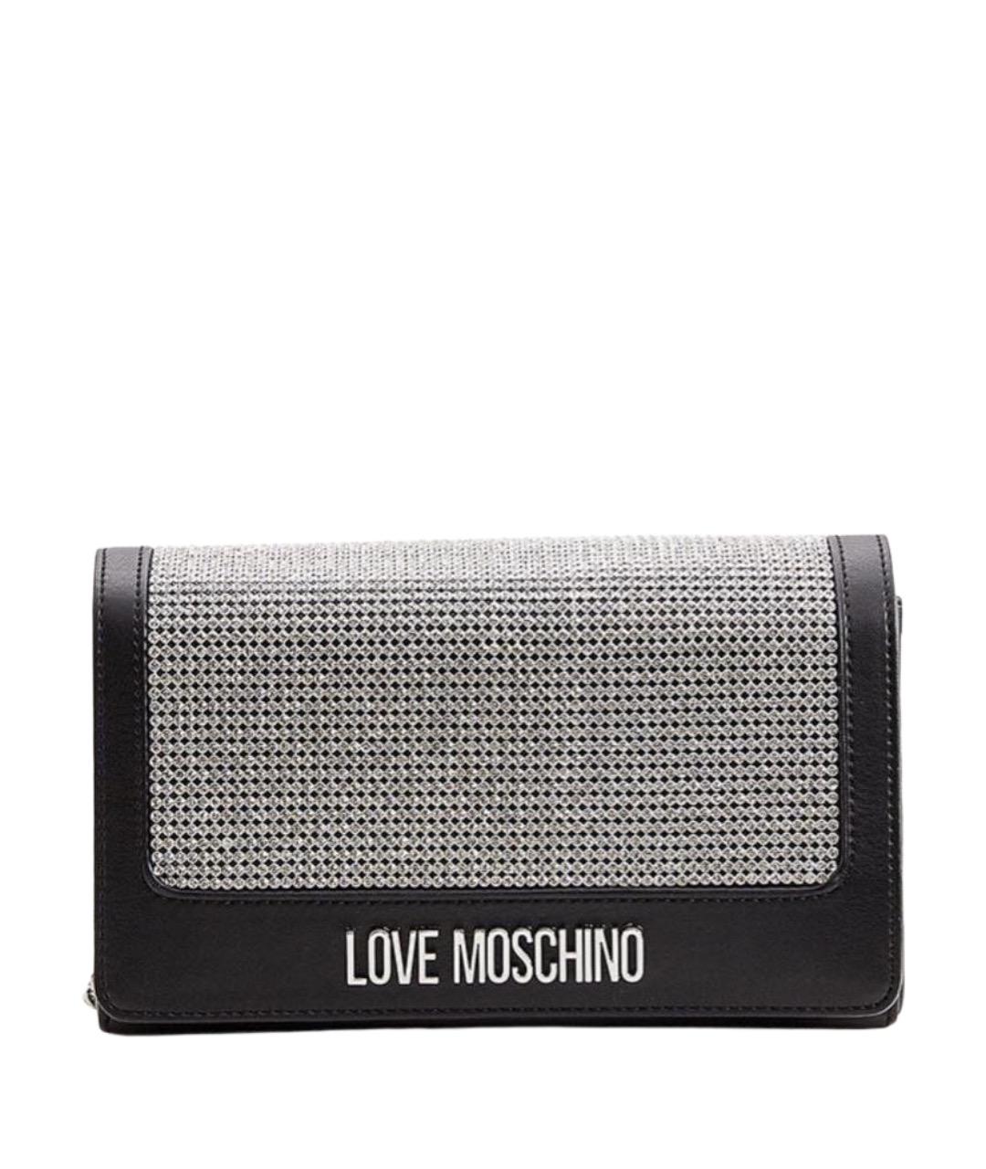 LOVE MOSCHINO Черная сумка через плечо из искусственной кожи, фото 1