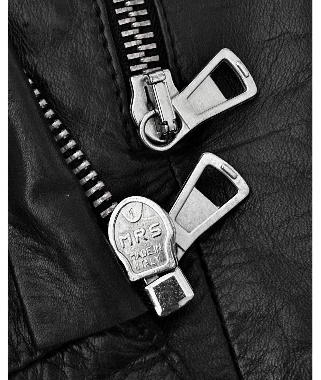 MAISON MARGIELA Черная кожаная куртка, фото 4