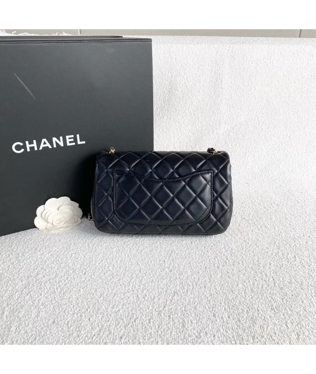 CHANEL Черная кожаная сумка через плечо, фото 3