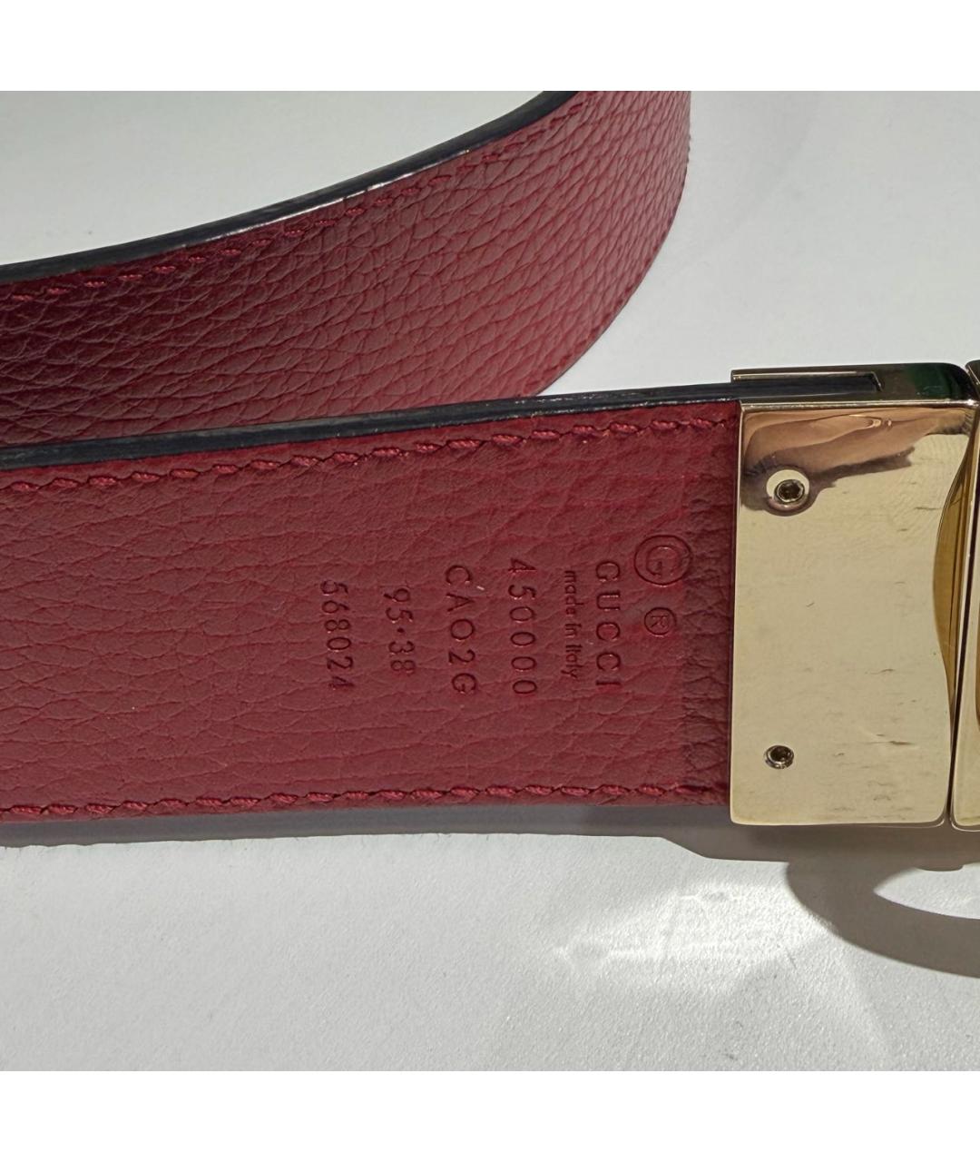 GUCCI Черный кожаный ремень, фото 3