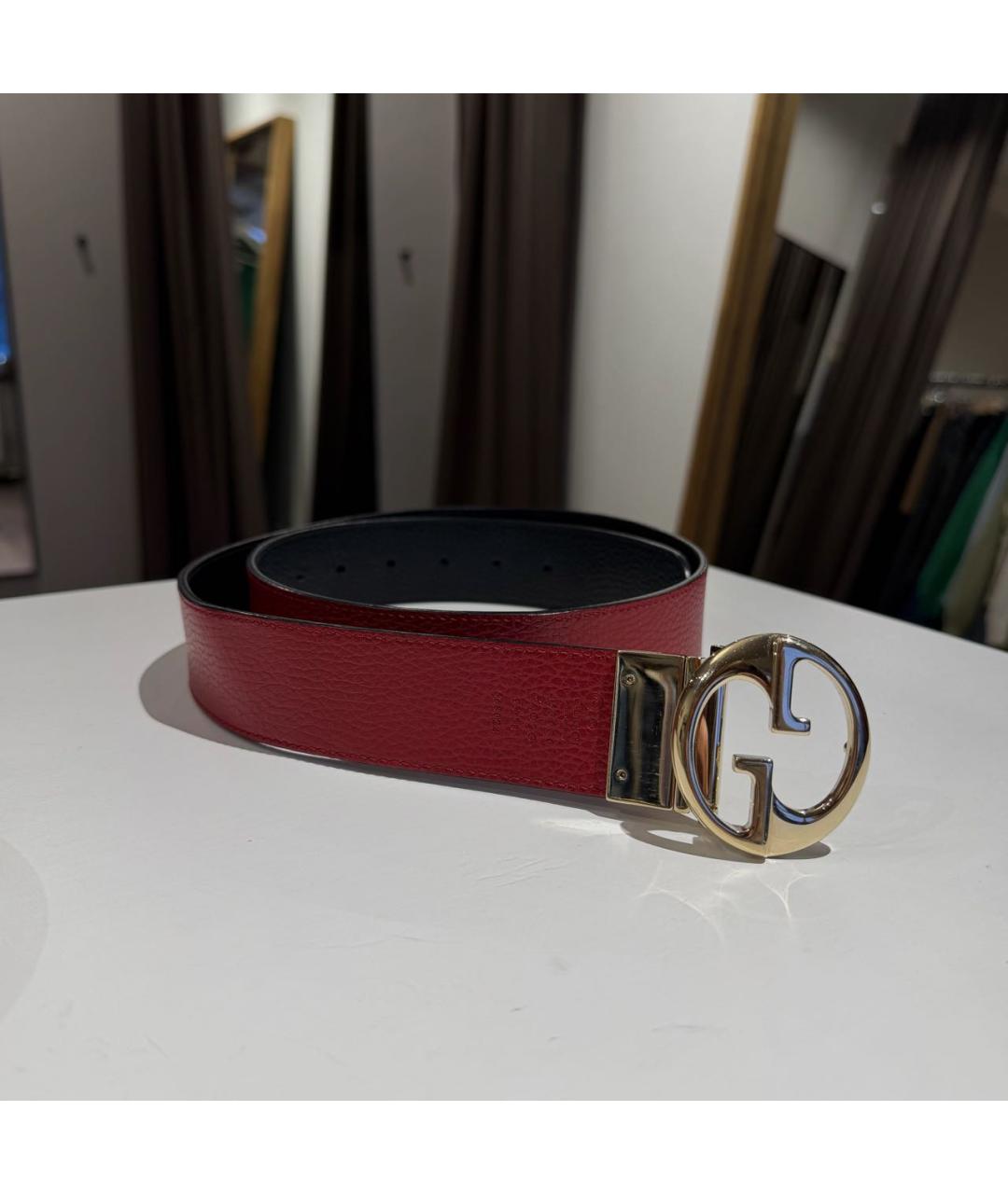 GUCCI Черный кожаный ремень, фото 4