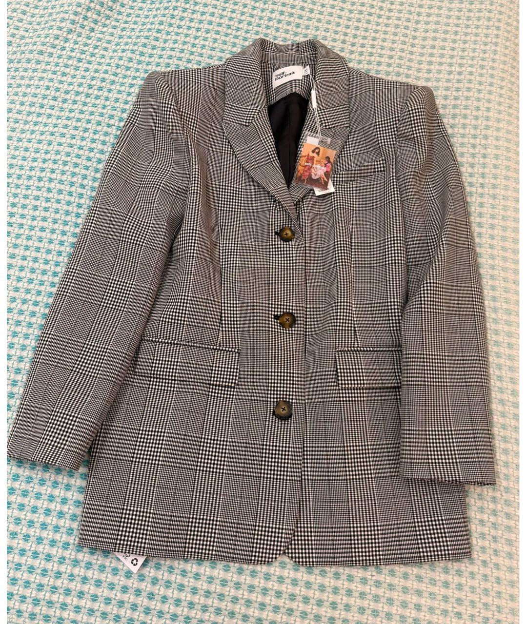 SELF-PORTRAIT Мульти вискозный жакет/пиджак, фото 2