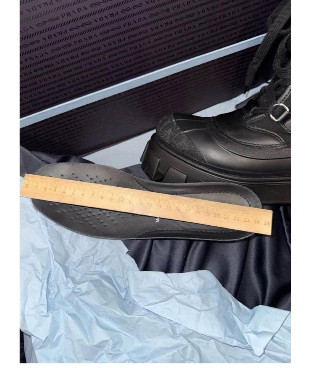 PRADA Черные ботинки, фото 6