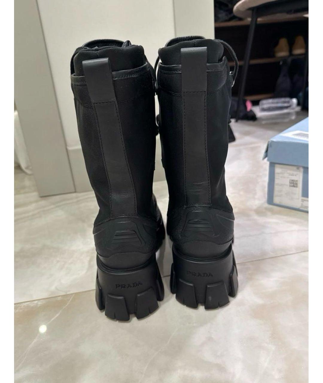 PRADA Черные ботинки, фото 4