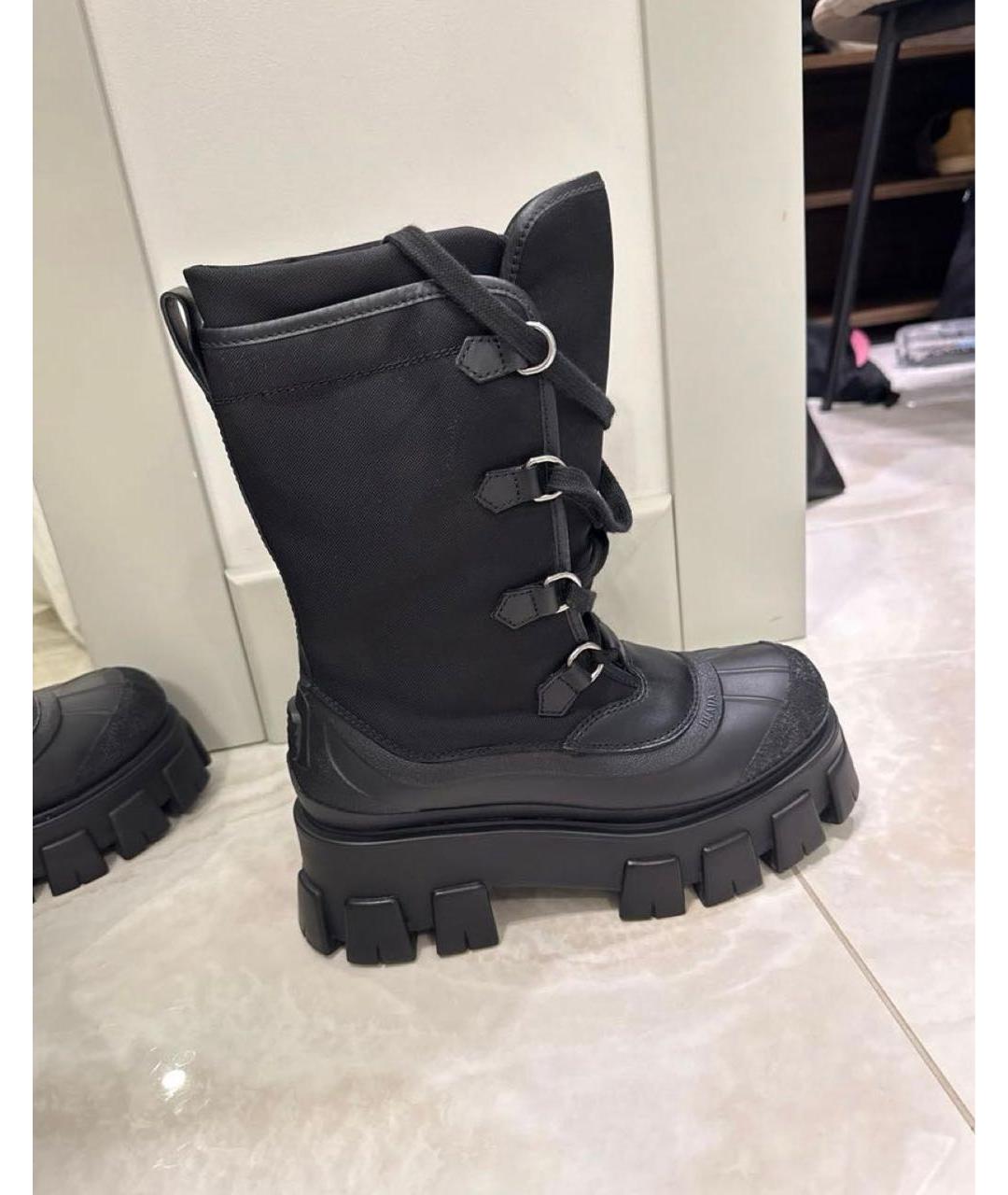 PRADA Черные ботинки, фото 5