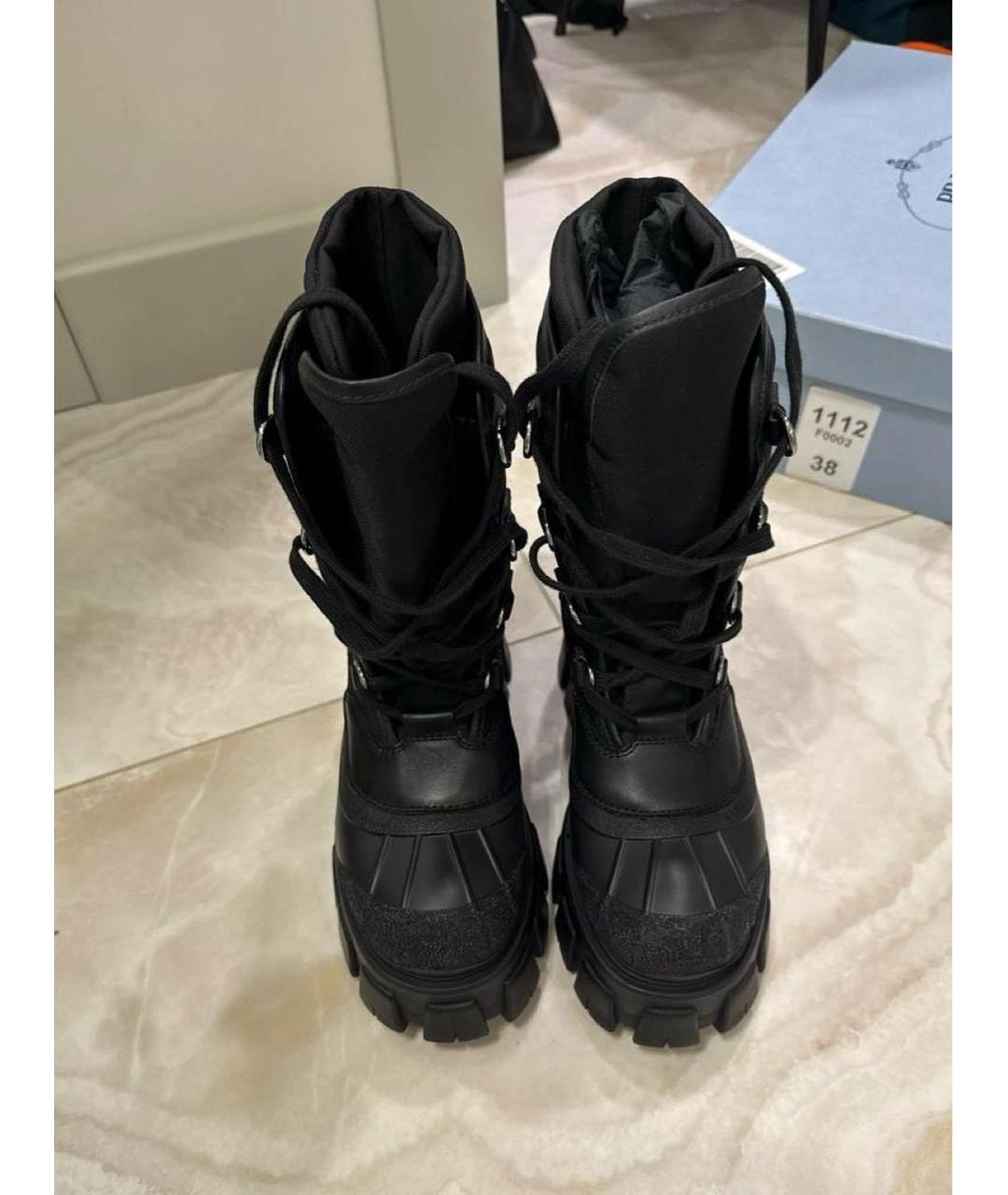 PRADA Черные ботинки, фото 2