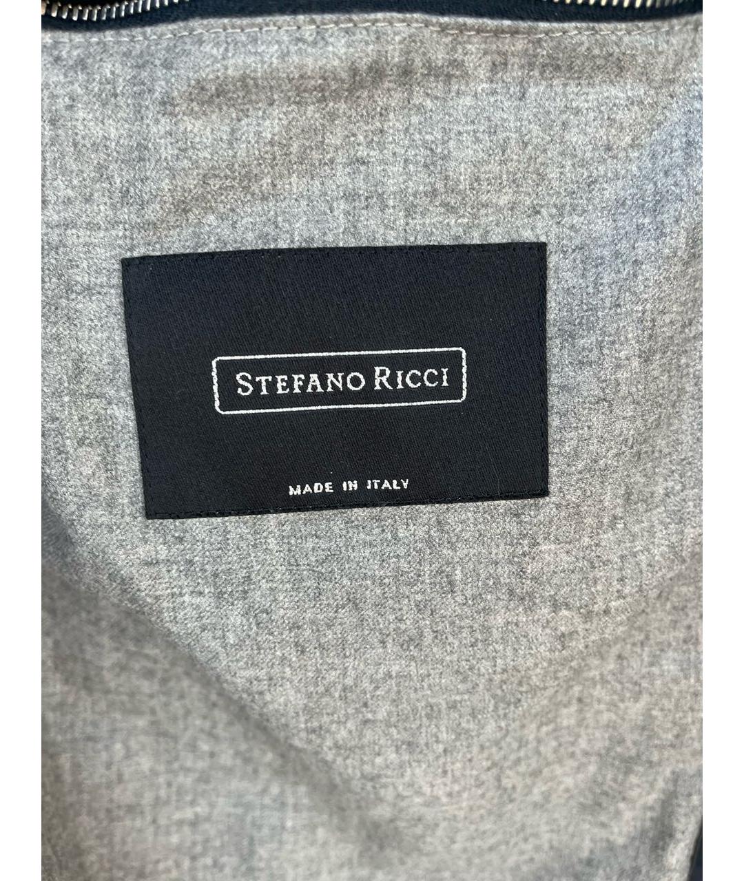 STEFANO RICCI Темно-синяя куртка, фото 3