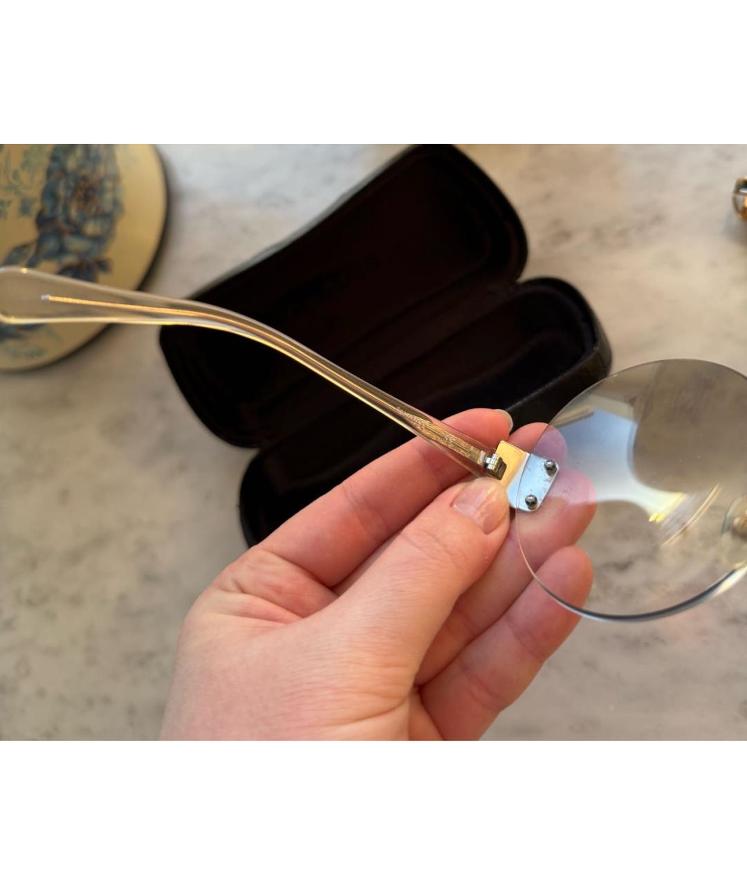 CHANEL Серые пластиковые солнцезащитные очки, фото 4