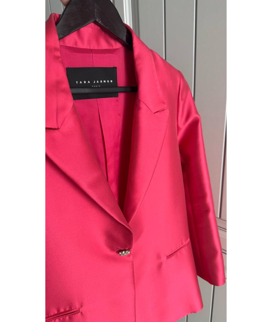 Tara Jarmon Коралловый полиэстеровый жакет/пиджак, фото 6