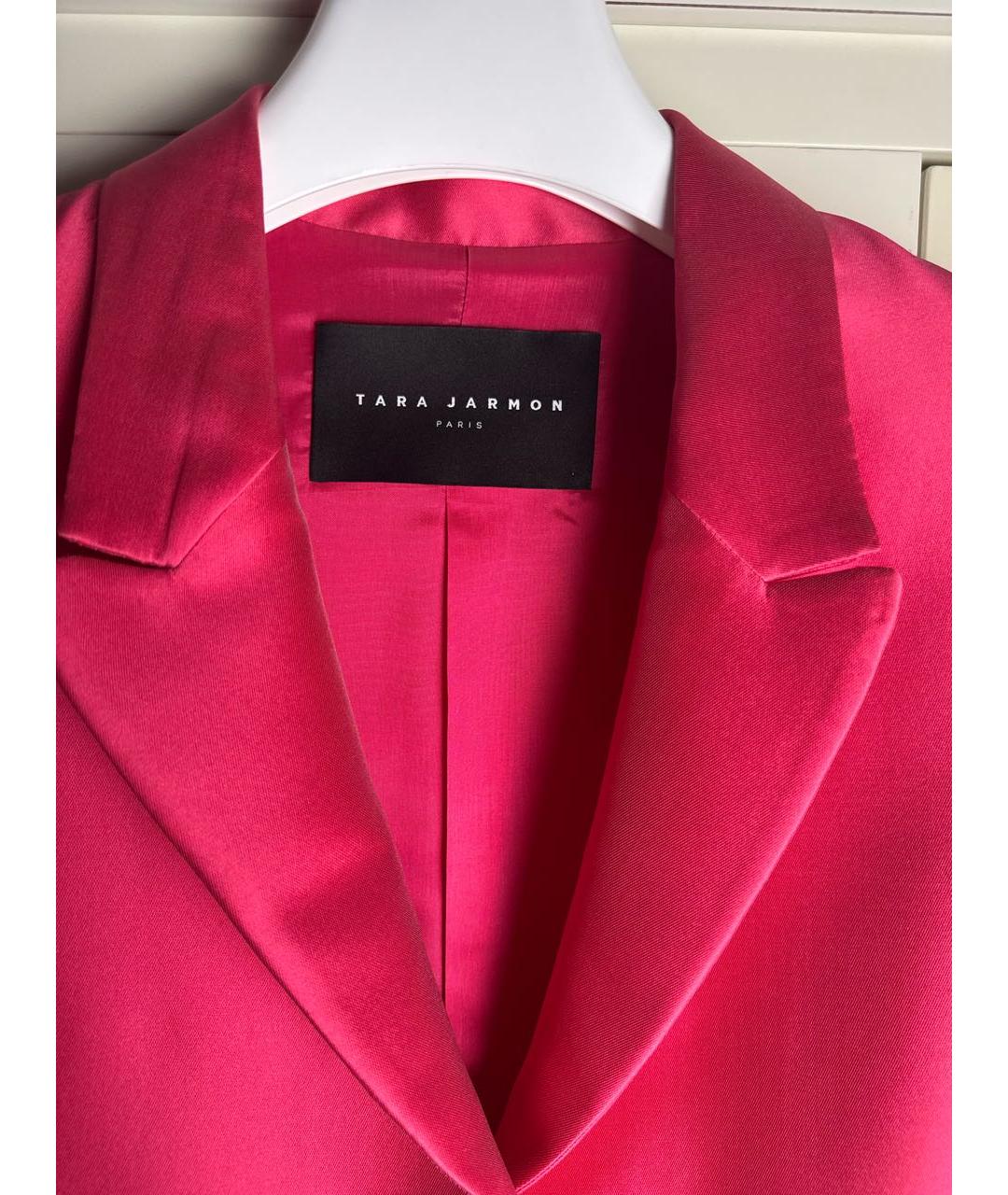 Tara Jarmon Коралловый полиэстеровый жакет/пиджак, фото 3