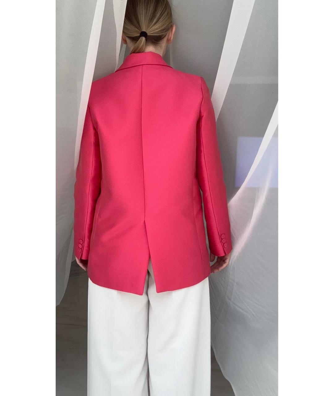 Tara Jarmon Коралловый полиэстеровый жакет/пиджак, фото 8