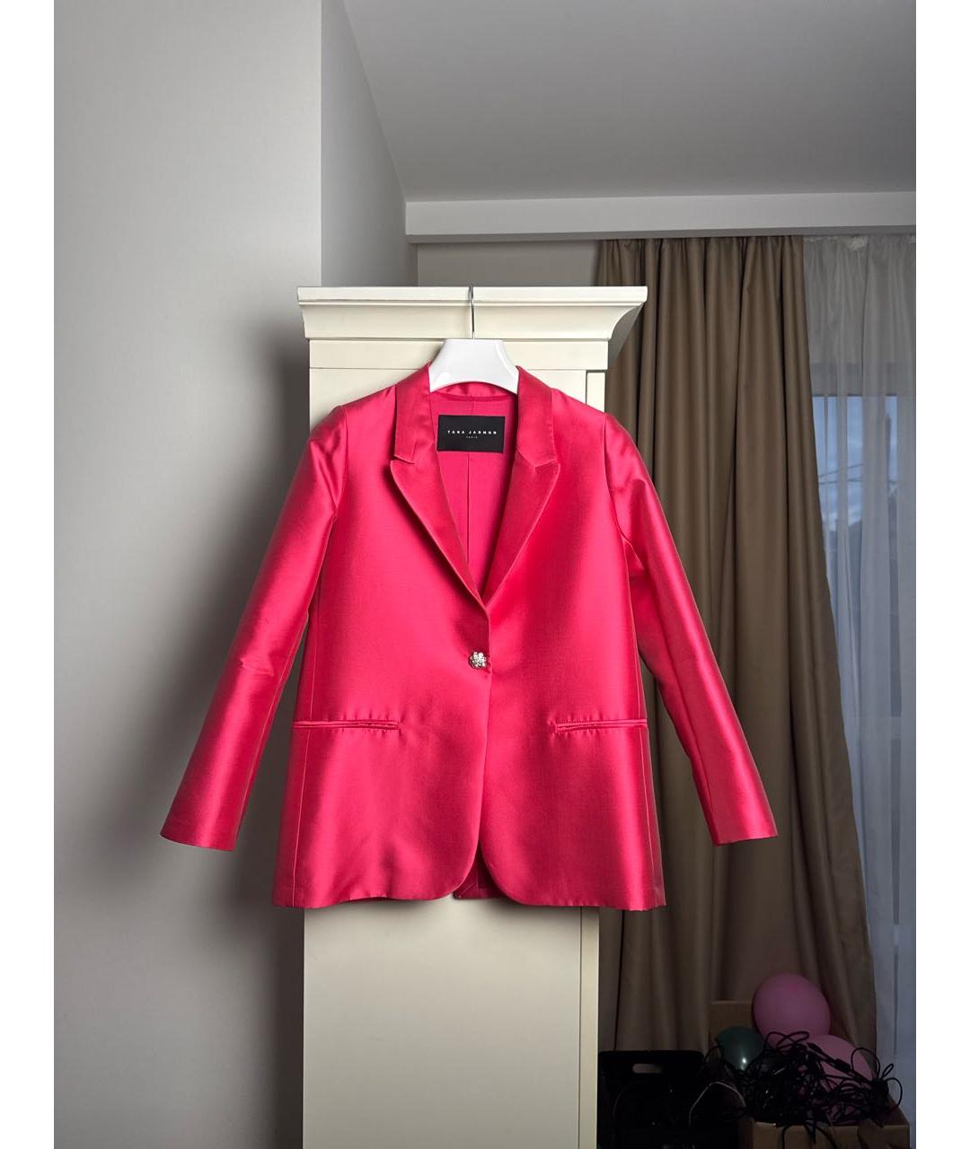Tara Jarmon Коралловый полиэстеровый жакет/пиджак, фото 5